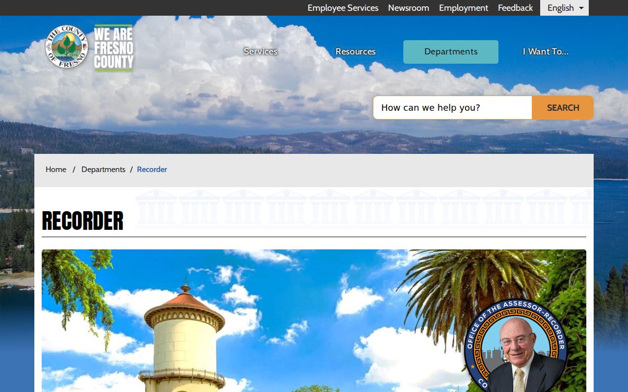 Reedley people search through Fresno County Recorder services