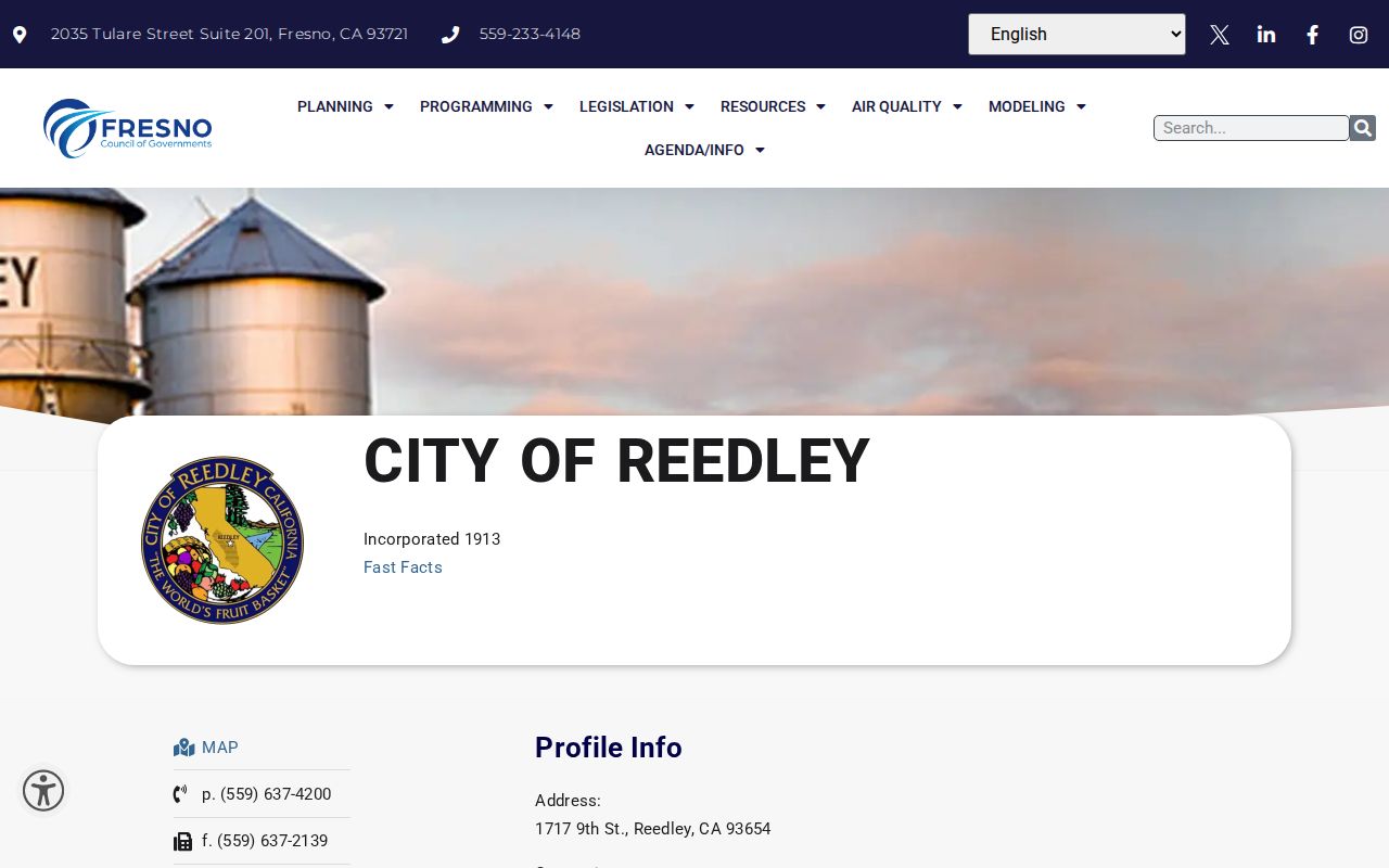 Reedley people search profile for city officials